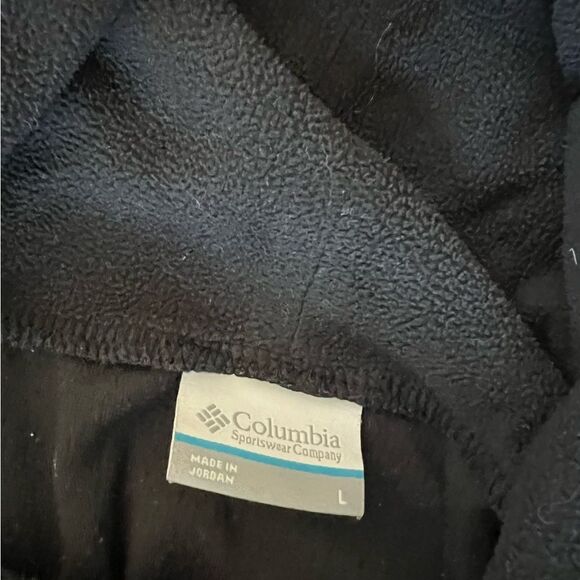 Columbia black fleece tunic with cowl neck, size large. - Picture 2 of 3